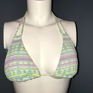 Victoria’s Secret Smocked Bikini Top size medium